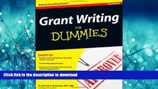 READ Grant Writing For Dummies
