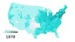 États-Unis - carte du peuplement