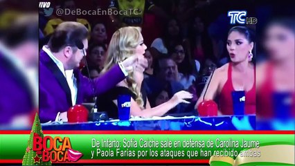 Sofía Caiche sale en defensa de Carolina Jaume y Paola Farías por los ataques que han recibido ambas