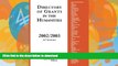 READ Directory of Grants in the Humanities, 2002/2003: Sixteenth Edition