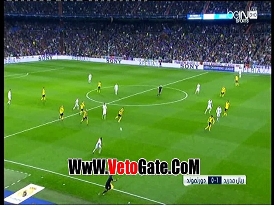 "بنزيما" يتقدم بالهدف الاول لـ ريال مدريد فى دورتموند