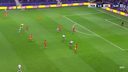 Jota D. Goal for FC Porto vs Leicester City 5 - 0, 7 Dec 2016