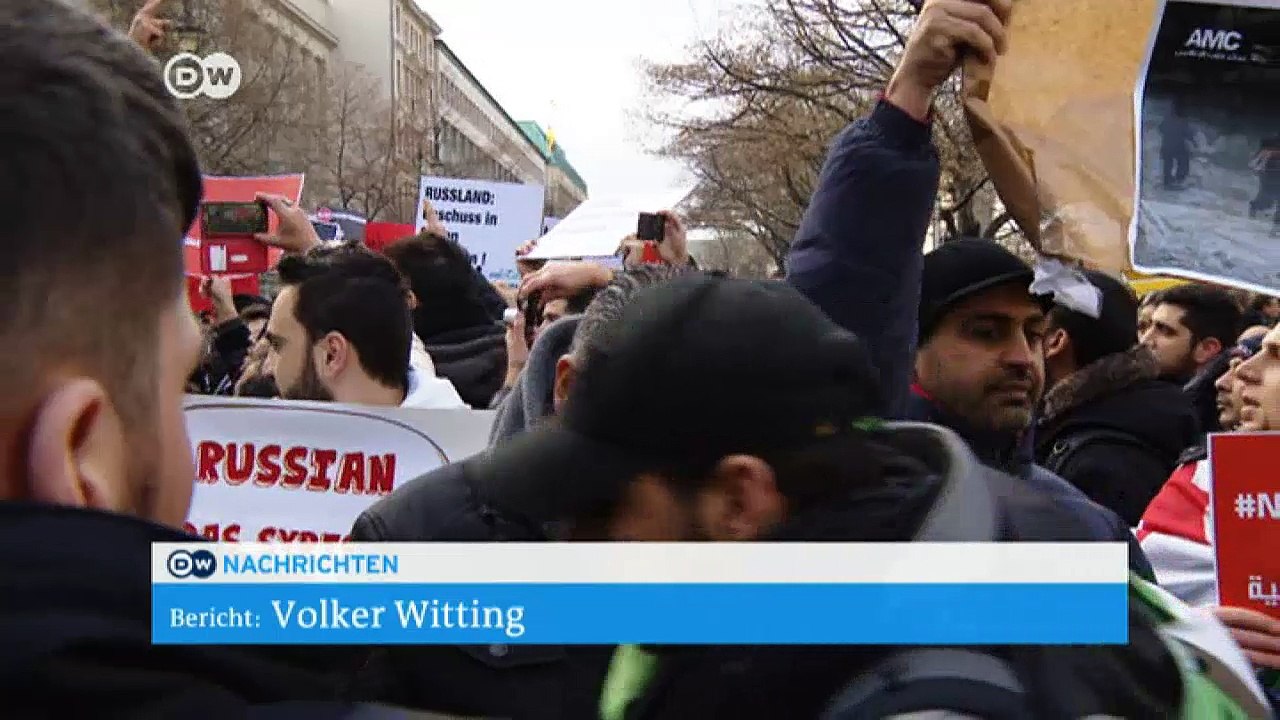 Protest gegen Bombenkrieg in Aleppo | DW Nachrichten