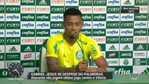 Vendido ao Manchester City, Gabriel Jesus se despede do Palmeiras