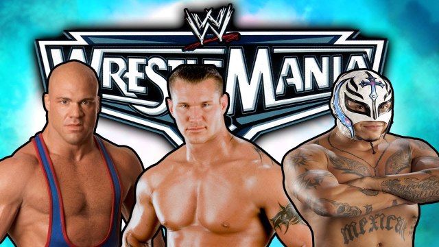 WWE WrestleMania 22: Randy Orton vs Rey Mysterio vs Kurt Angle - Lucha De Triple Amenaza Por El Titulo Mundial De WWE