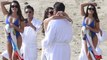 Lea Michele Passionately Kisses John Stamos on The Beach