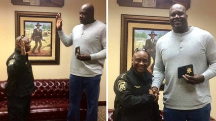 Shaquille O'Neal sworn in as a county sheriff