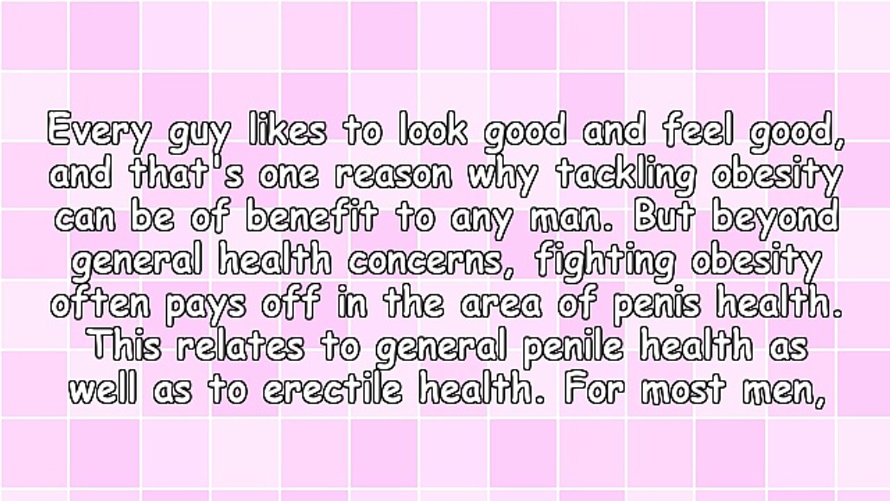 Penis Health and Obesity: Is There a Connection?