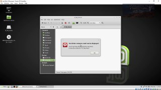 Virtualbox and Linux Mint - The folder contents could not be displayed