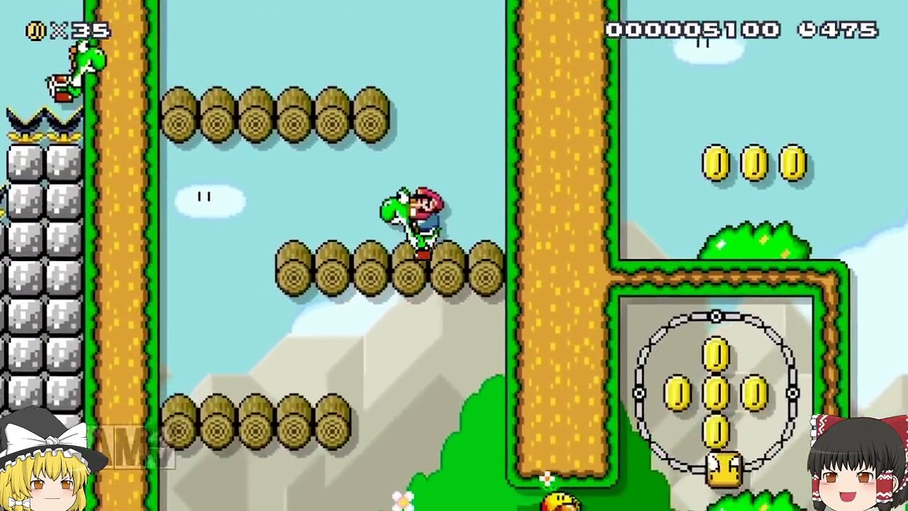 【ゆっくり実況】天才霊夢（笑）がマリオメーカーやってみます！！part62-iD9wpnHatJo