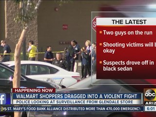 Walmart shoppers dragged into violent fight in Glendale