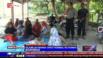 Warga Panteraja Bertahan di Masjid, Takut Gempa Susulan