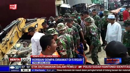 Para Korban Gempa Dirawat di Lima Rumah Sakit