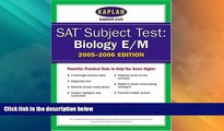 Price SAT Subject Tests: Biology 2005-2006 (Kaplan SAT Subject Tests: Biology) Kaplan For Kindle