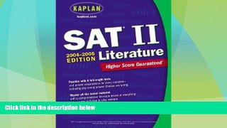 Price Kaplan SAT II: Literature 2004-2005 (Kaplan SAT Subject Tests: Literature) Kaplan On Audio
