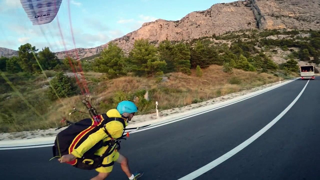 Volvo Trucks - The Flying Passenger - Meet the heroes behind the gravity-defying paragliding stunt-ICd23sJ5Ut0