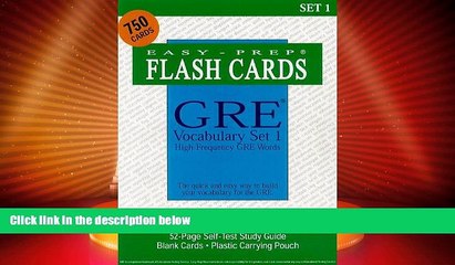 Best Price GRE Vocabulary Set 1: With 750 Flash Cards and Study Guide Easy-Prep Flash Cards On Audio