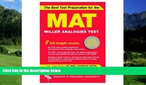 Price MAT -- The Best Test Preparation for the Miller Analogies Test (Miller Analogies Test (MAT)