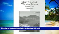 Pre Order Study Guide   Working Papers Ch 1-13 to accompany College Accounting 12e Chapters 1-13