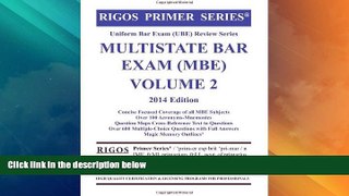 Best Price Rigos Primer Series Uniform Bar Exam (UBE) Review Series Multistate Bar Exam MBE Volume
