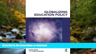 Hardcover Globalizing Education Policy On Book