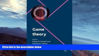 Buy  Game Theory (The New Palgrave Economics Collection) Steven Durlauf  Book