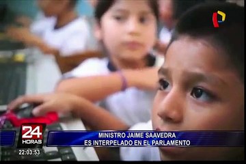 Ministro Jaime Saavedra fue interpelado en el Congreso de la República