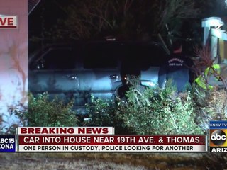 Car collides into home, driver suspected of driving impaired