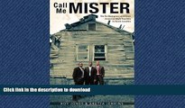 READ Call Me MISTER: The Re-Emergence of African American Male Teachers in South Carolina
