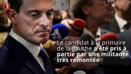 Manuel Valls pris à partie par une militante très remontée