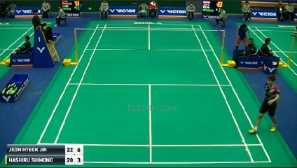 JEJU VICTOR 2016 Korea Masters Championships | R16 | Jeon Hyeok Jin - Hashiru Shimono