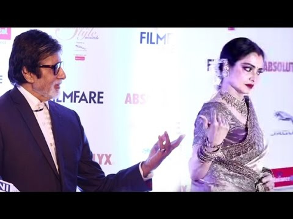 Rekha RUNS Away Seeing Amitabh Bachchan At Filmfare Style Awards Red Carpet