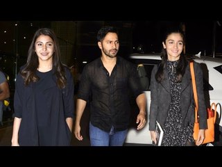 Airport Spotting 18th Oct 2016 - Anushka Sharma,Alia Bhatt,Varun Dhawan