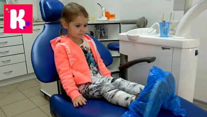 ВЛОГ на приеме у зубного доктора Лечим зубки Рычащие детки Катя и Макс катаются на лошадях новое видео на канале 2016