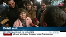 Primaire à gauche : Manuel Valls pris à partie par une militante socialiste à la fin de son meeting d’Audincourt