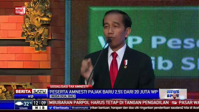 Presiden Jokowi Sosialisasikan Tax Amnesty Periode II di Bali