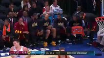 Water Bottle Challenge on Cavs Bench