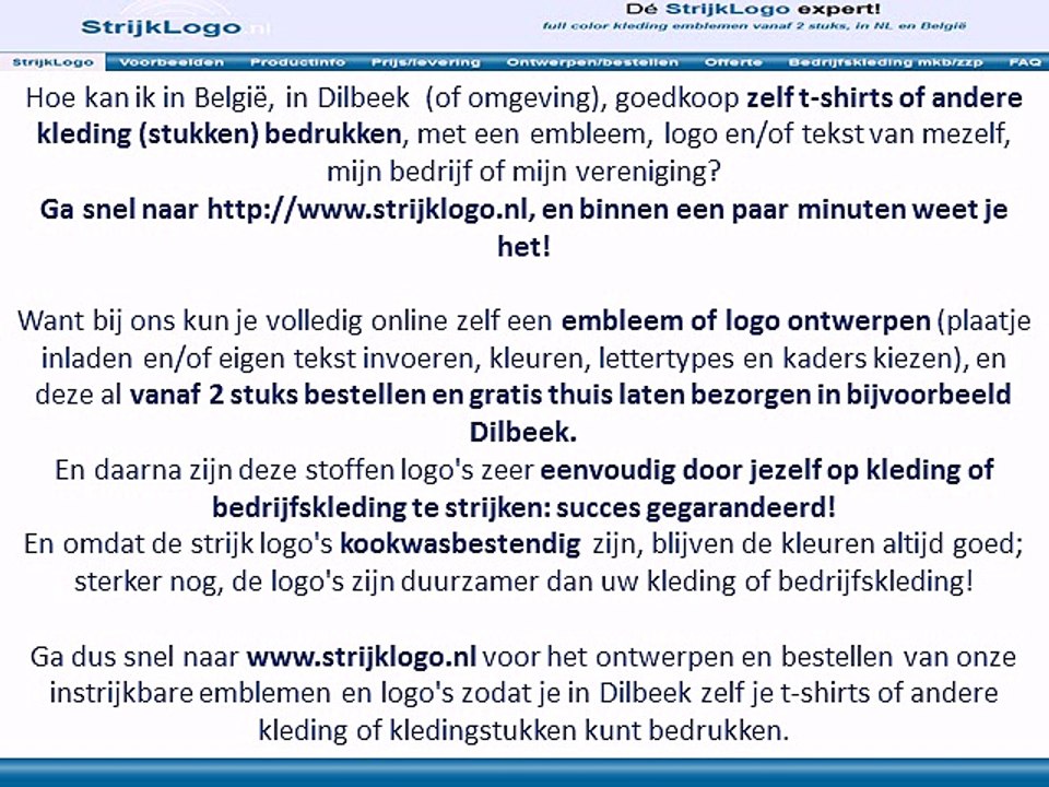 Zelf kleding bedrukken Dilbeek