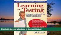 Pre Order Learning vs. Testing: Strategies That Bridge the Gap Between Learning Styles and