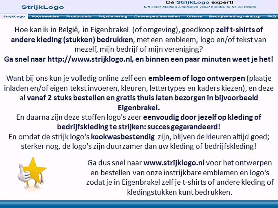 Zelf kleding bedrukken Eigenbrakel