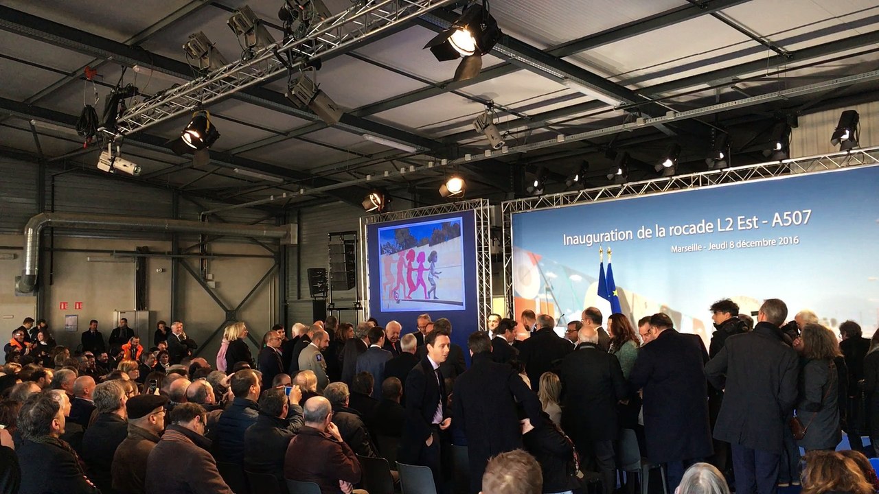 Inauguration de la L2 Est : François Hollande est arrivé
