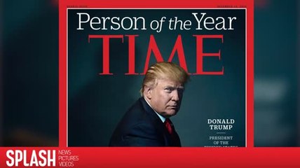 Donald Trump reagiert darauf Times "Person of the Year" zu sein