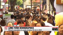 Korea's population to shrink and age older: Statistics Korea