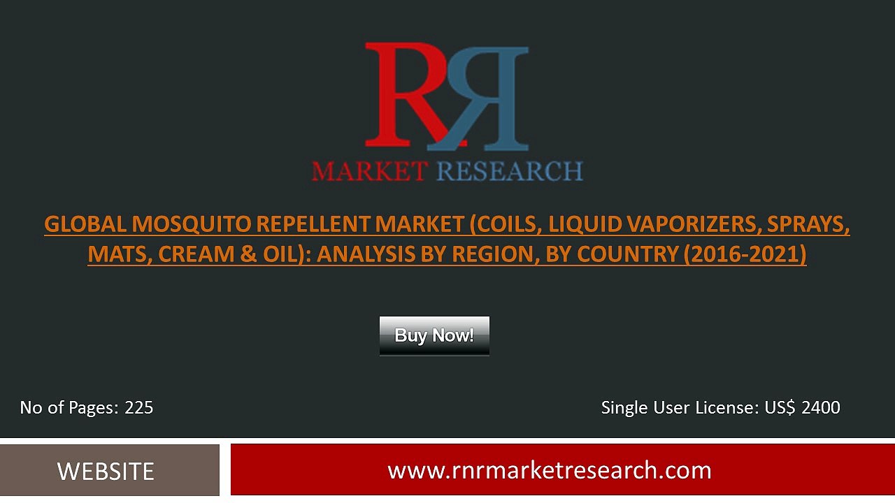 Mosquito Repellent Market 2016 Penetration Level of Sprays, Creams and Oils is Higher