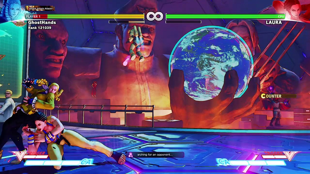 SFV Ken is on fire