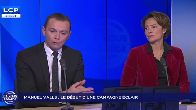 Emission Ca vous regarde sur LCP le 7 décembre 2016 - Manuel Valls, le début d'une campagne éclair