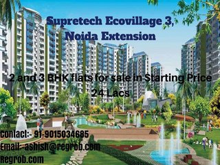 2 and 3 bhk flats for sale in supertech ecovillage 3 noida extension