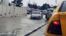 حي الغزالة : ارتفاع منسوب المياه و تعطل لحركة المرور بسبب الأمطار