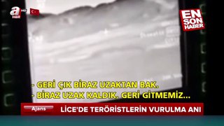 Lice'de teröristlerin vurulma anı