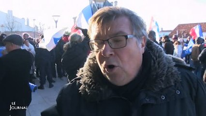 Accueil des réfugiés : Manifestation à Challans (Vendée)